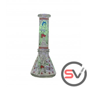 WRESTLER RICK GLASS MINI BEAKER 8inch (GLOW IN DARK)